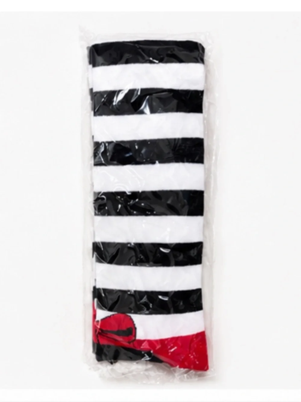 NEW - Bundle of 3 Striped Over-the-Knee Socks - Purple, Red, White/Bow